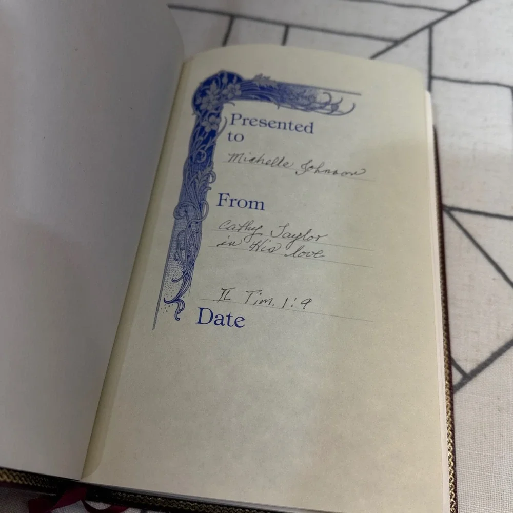 Thomas Nelson Holy Bible NKJV Burgundy Leather Possibility Thinkers Edition 1984